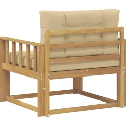 vidaXL Buiten Midden Sofa Polyester Wit