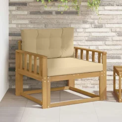 vidaXL Buiten Midden Sofa Polyester Wit