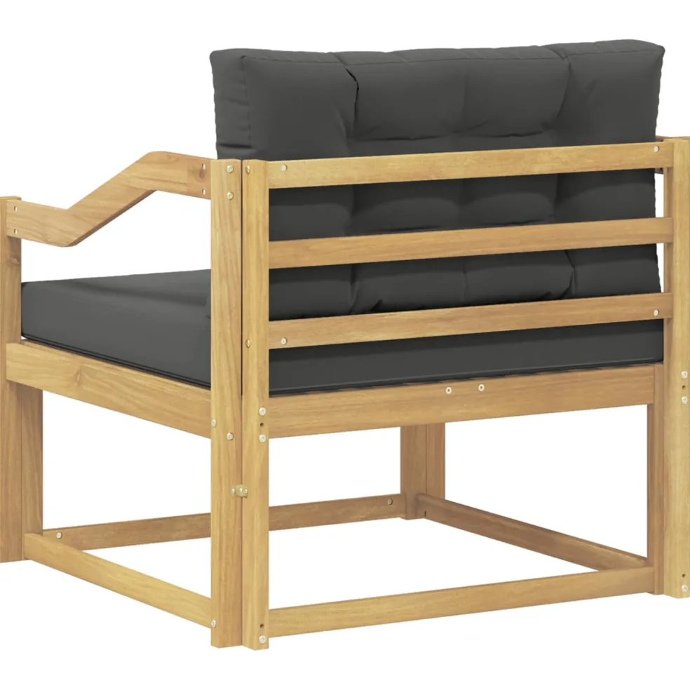 vidaXL Buiten Midden Sofa Polyester Wit
