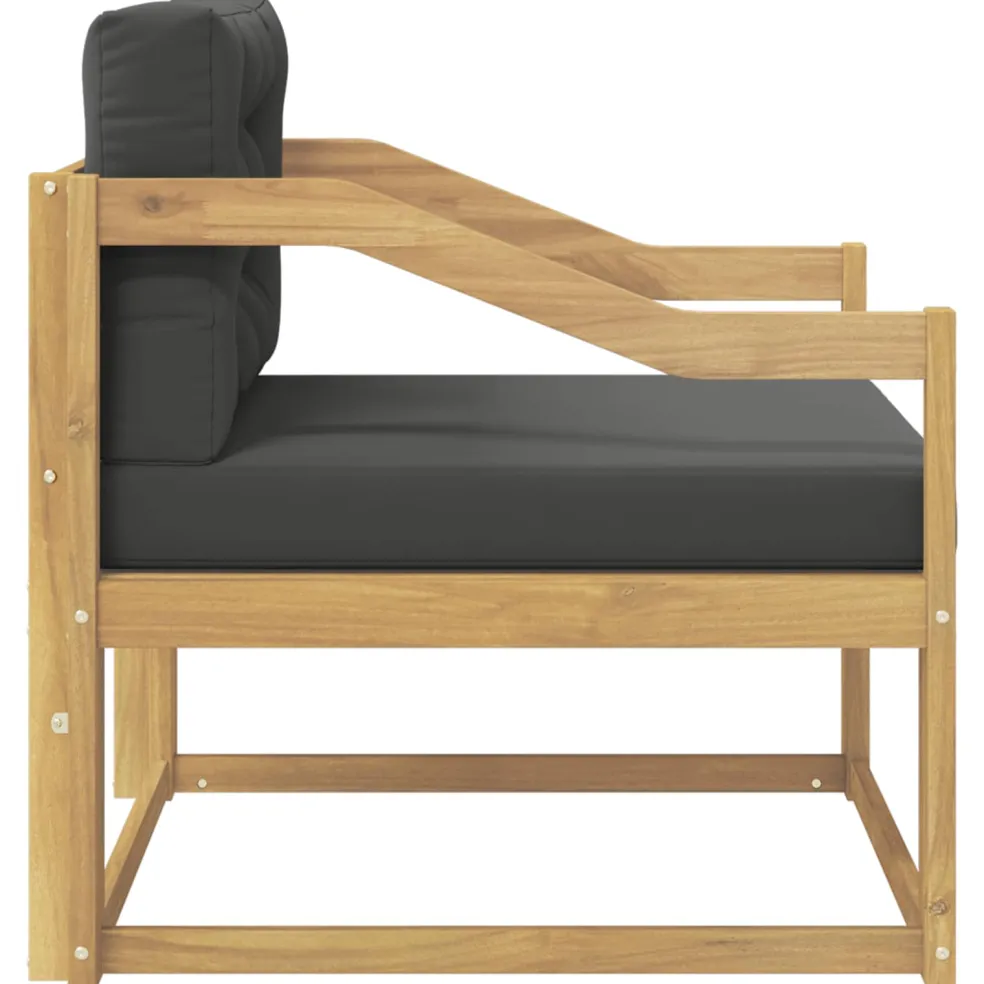 vidaXL Buiten Midden Sofa Polyester Wit