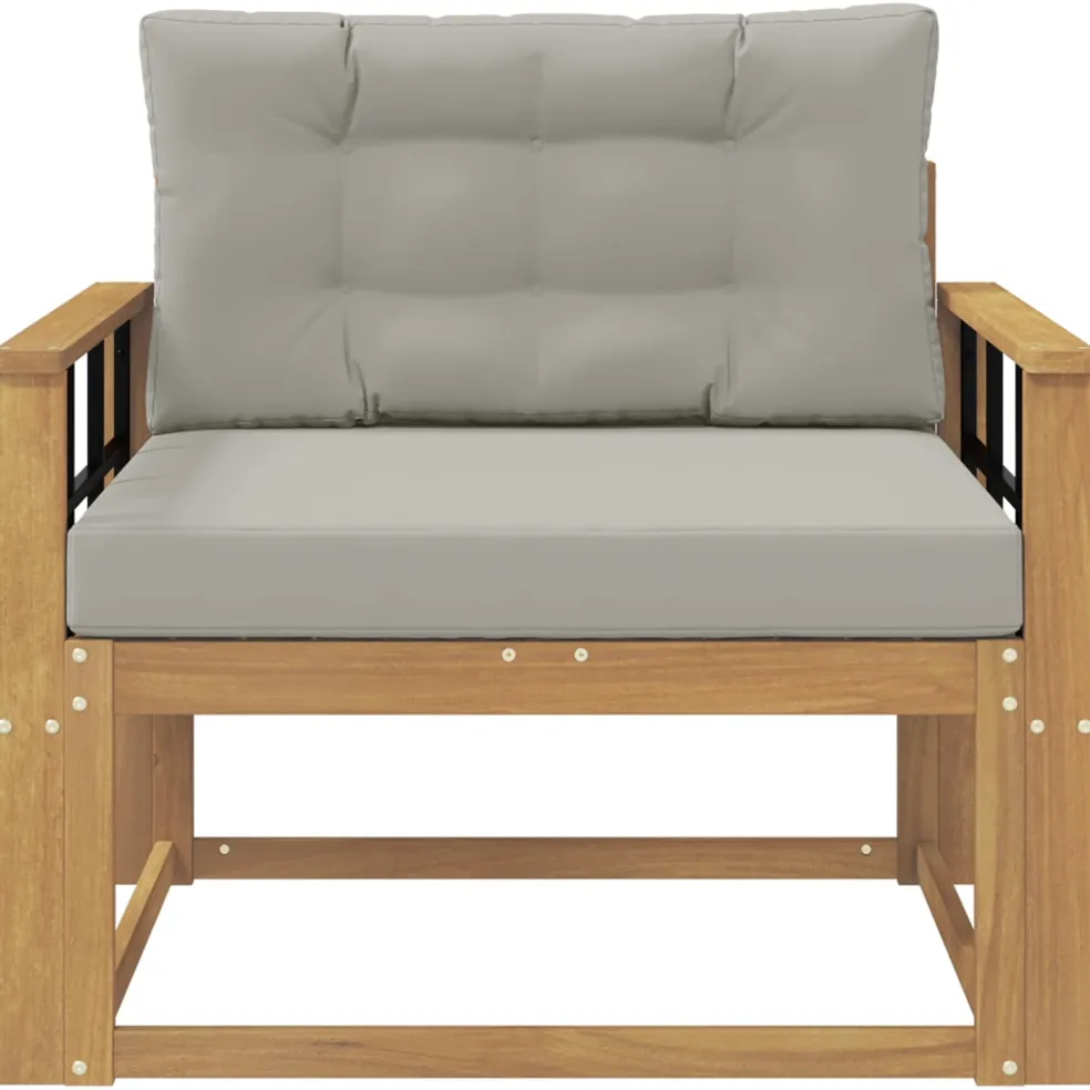 vidaXL Buiten Midden Sofa Polyester Wit