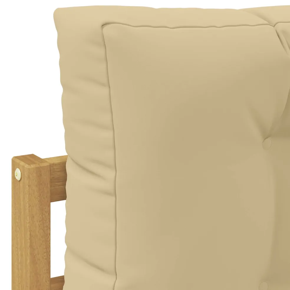 vidaXL Buiten Midden Sofa Polyester Wit