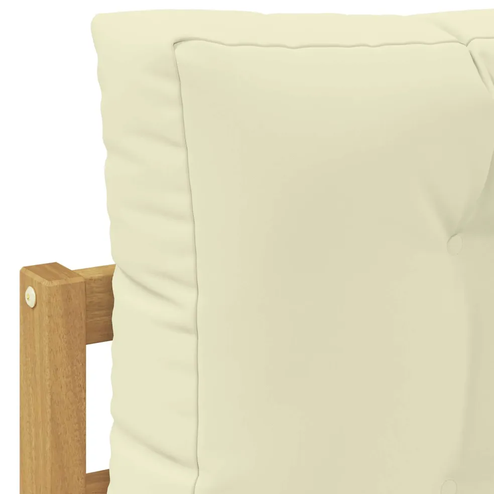 vidaXL Buiten Midden Sofa Polyester Wit