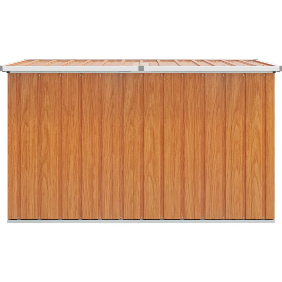 vidaXL Buitenopslagdoos Gegalvaniseerd staal 150 x 101 x 91 cm Hout