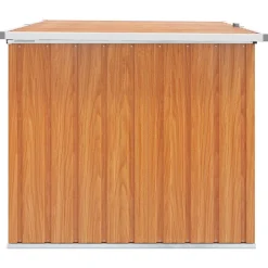 vidaXL Buitenopslagdoos Gegalvaniseerd staal 150 x 101 x 91 cm Hout