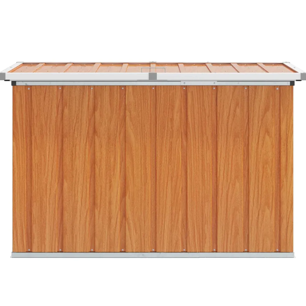 vidaXL Buitenopslagdoos Hout 109 x 67 x 65 cm Gegalvaniseerd staal