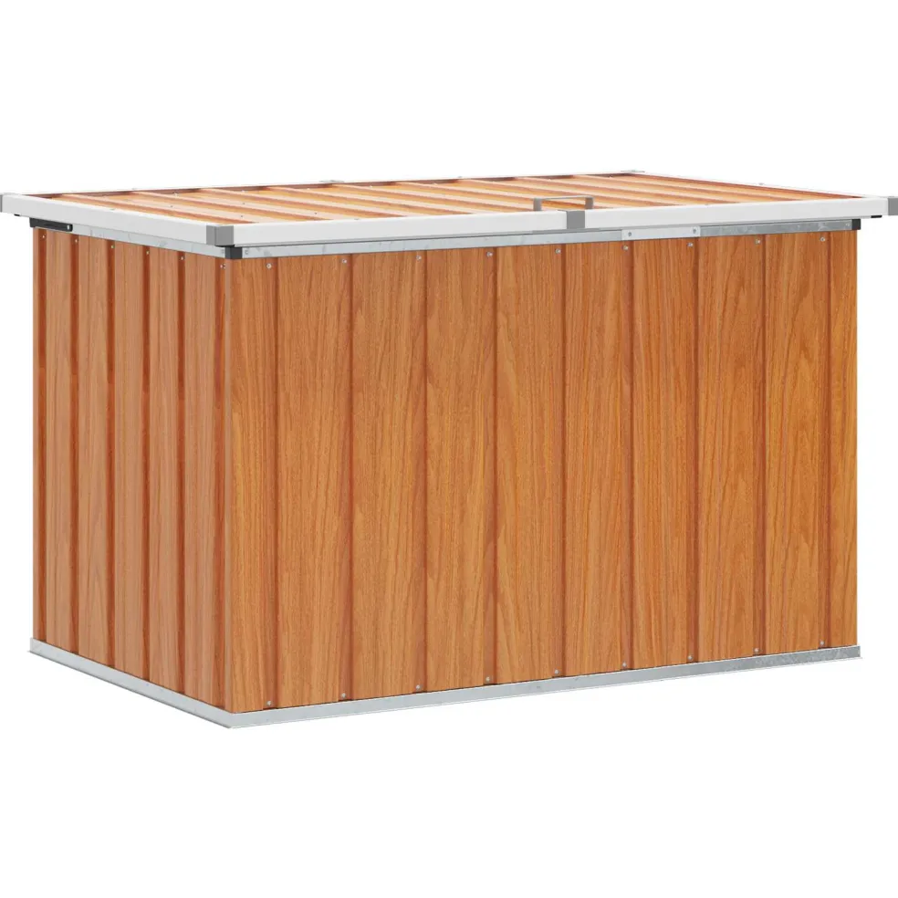 vidaXL Buitenopslagdoos Hout 109 x 67 x 65 cm Gegalvaniseerd staal