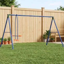 vidaXL Buiten schommelframe met glijder voor tot 5 kinderen