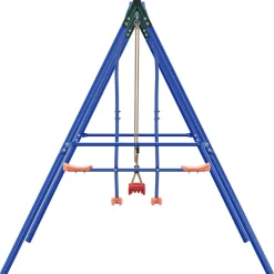 vidaXL Buiten Schommelframe met Glijbaan voor tot 3 kinderen