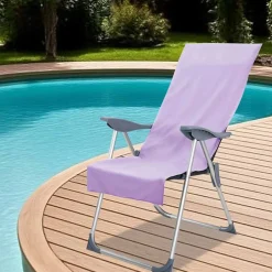 vidaXL Buiten Stoel Handdoeken 2 st Paars 130 x 60 cm