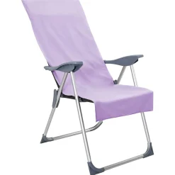 vidaXL Buiten Stoel Handdoeken 2 st Paars 130 x 60 cm