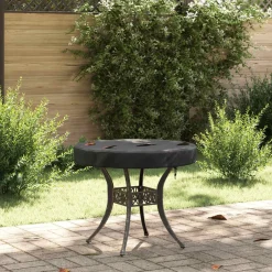 vidaXL Buiten Tafel Hoes 62 x 62 x 10 cm 210D Oxford Stof Rond