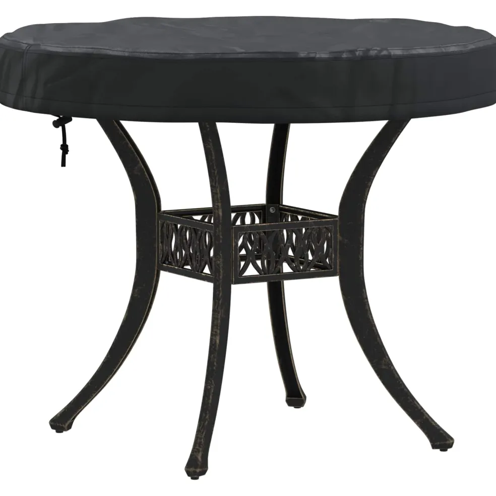 vidaXL Buiten Tafel Hoes 62 x 62 x 10 cm 210D Oxford Stof Rond