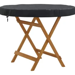 vidaXL Buiten Tafel Hoes 102 x 102 x 10 cm 420D Oxford Stof Rond