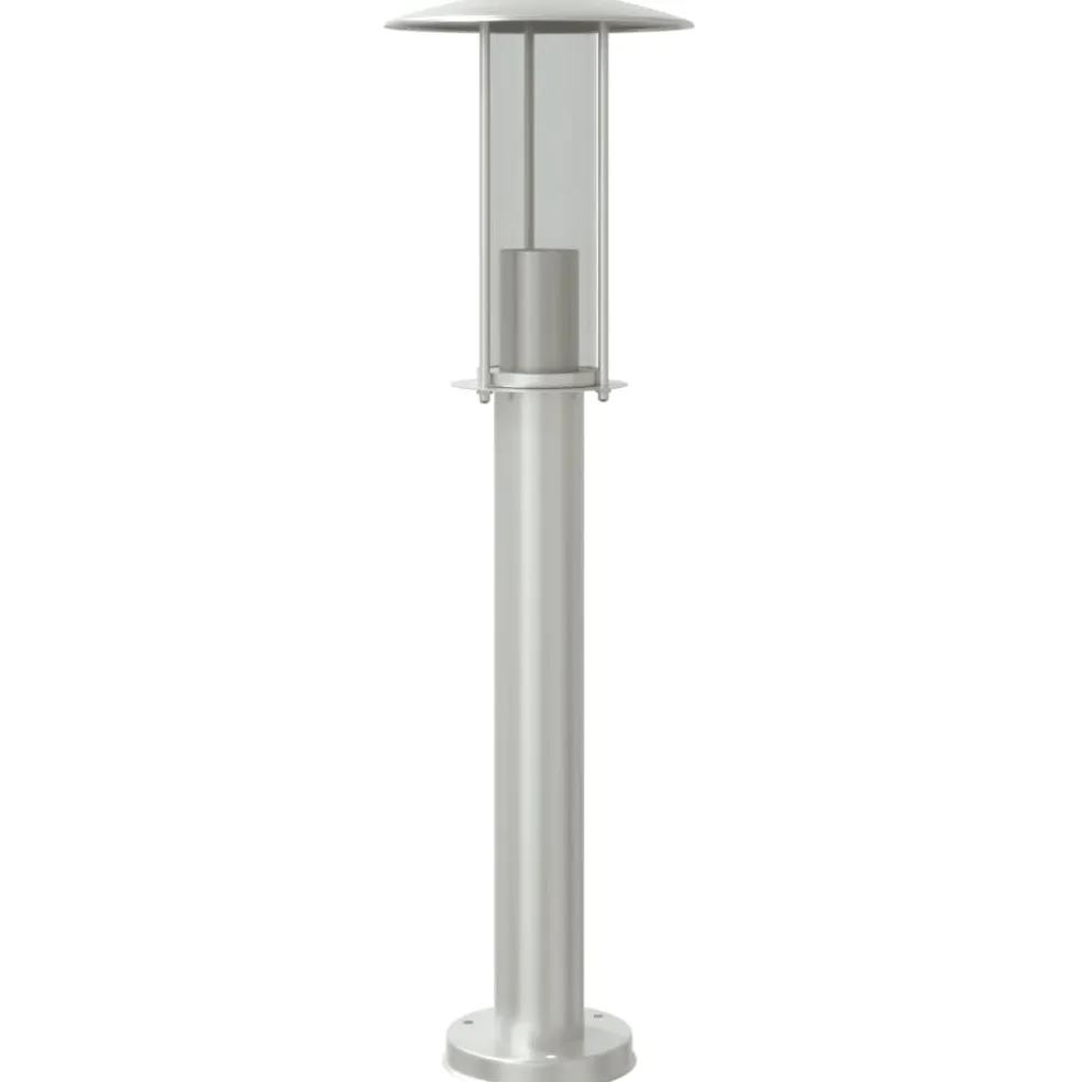 vidaXL Buitenvloerlamp 60 cm roestvrijstaal zilverkleurig