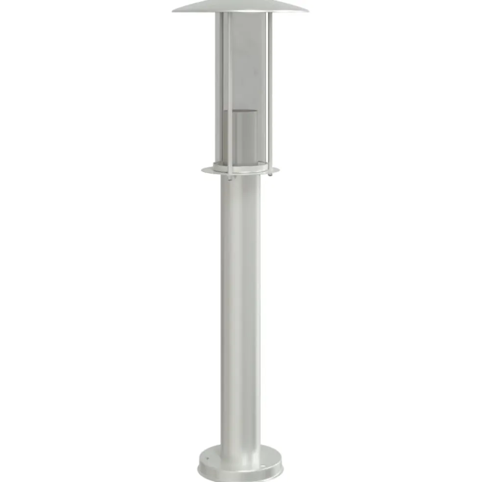 vidaXL Buitenvloerlamp 60 cm roestvrijstaal zilverkleurig