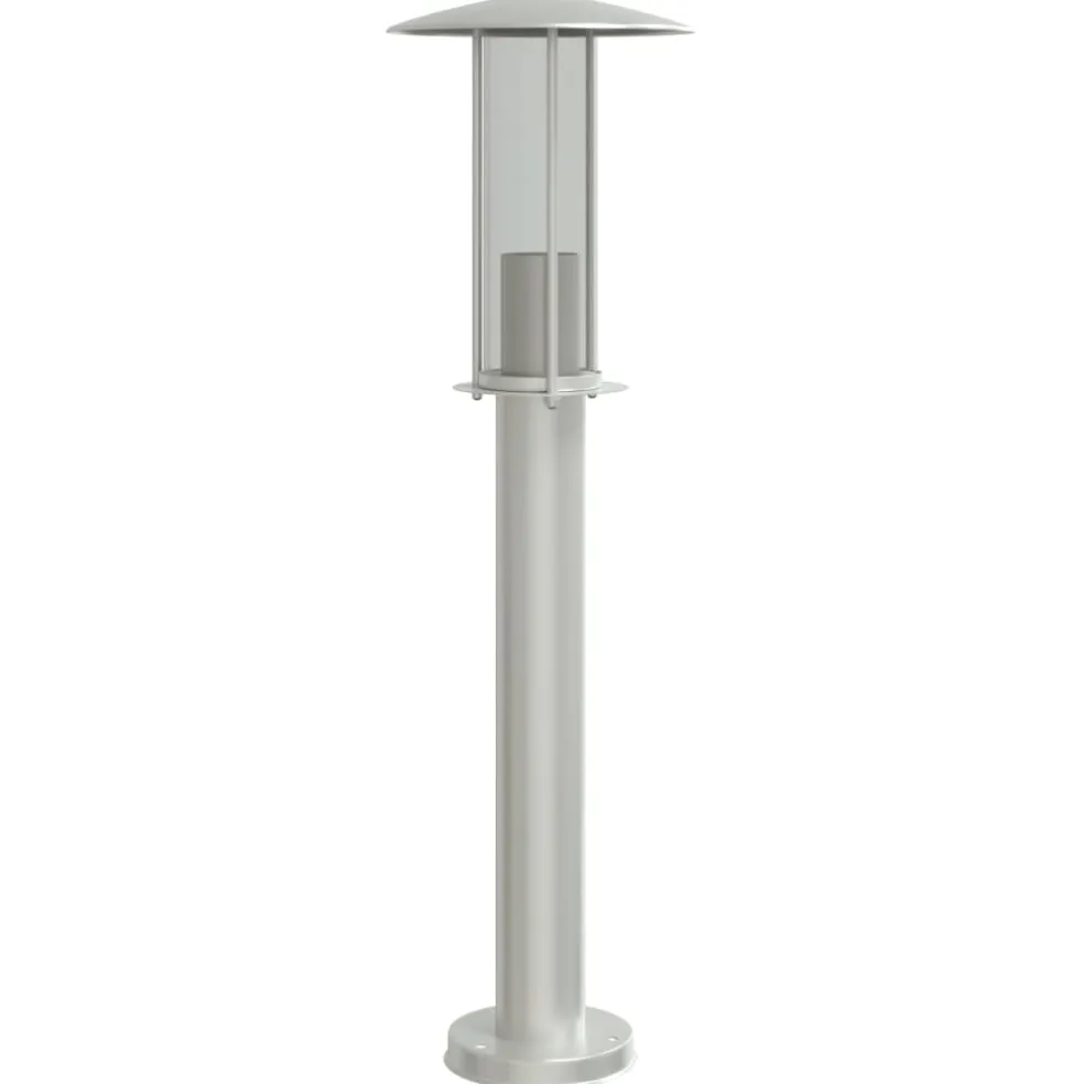 vidaXL Buitenvloerlamp 60 cm roestvrijstaal zilverkleurig