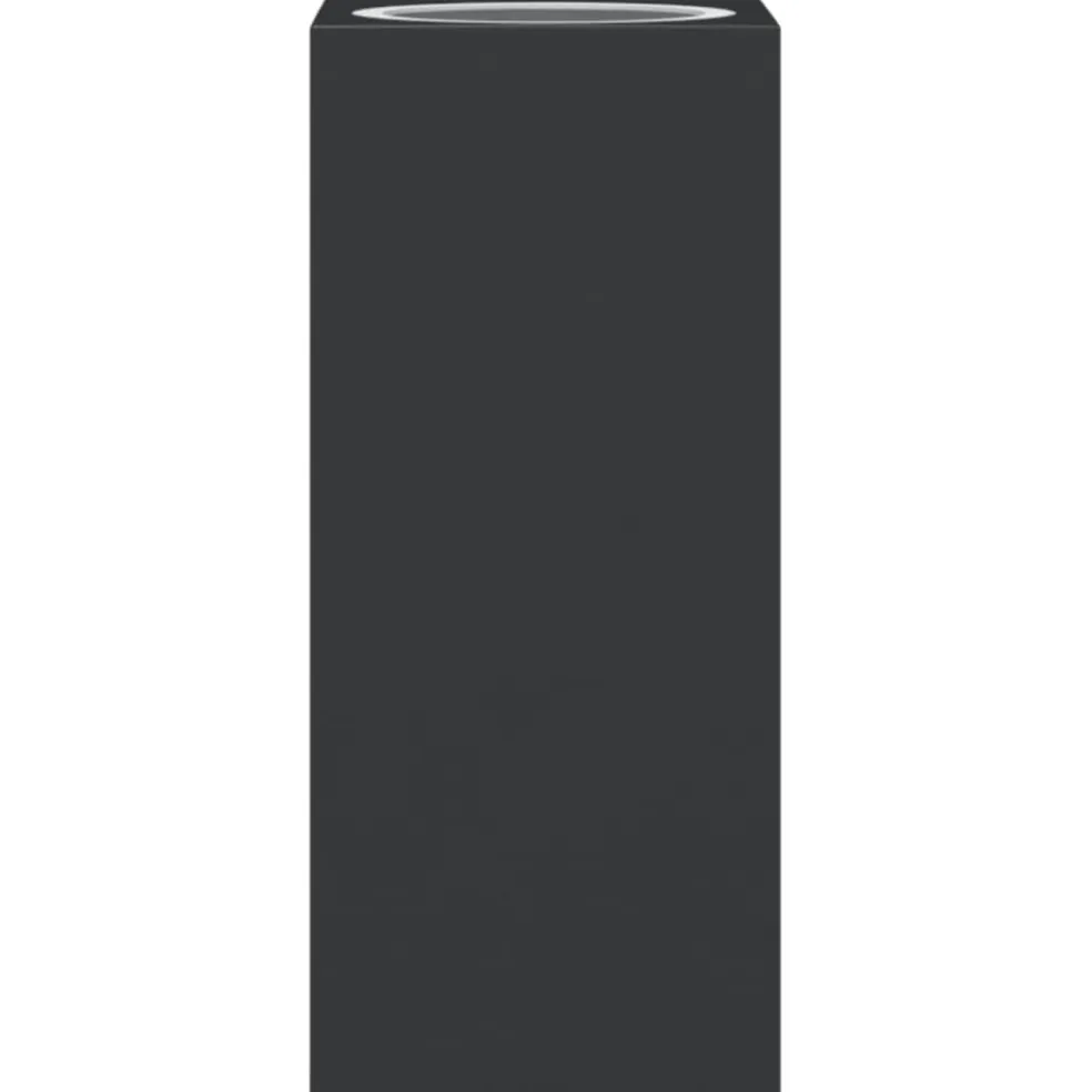vidaXL Buitenwandlampen 2 st gegoten aluminium zwart
