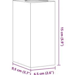 vidaXL Buitenwandlampen 2 st gegoten aluminium zwart