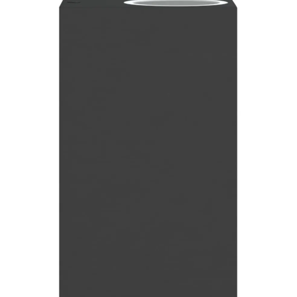 vidaXL Buitenwandlampen 2 st gegoten aluminium zwart