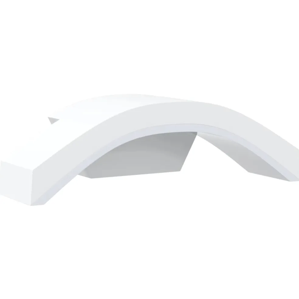 vidaXL Buitenwandlampen 2 st LED gegoten aluminium wit