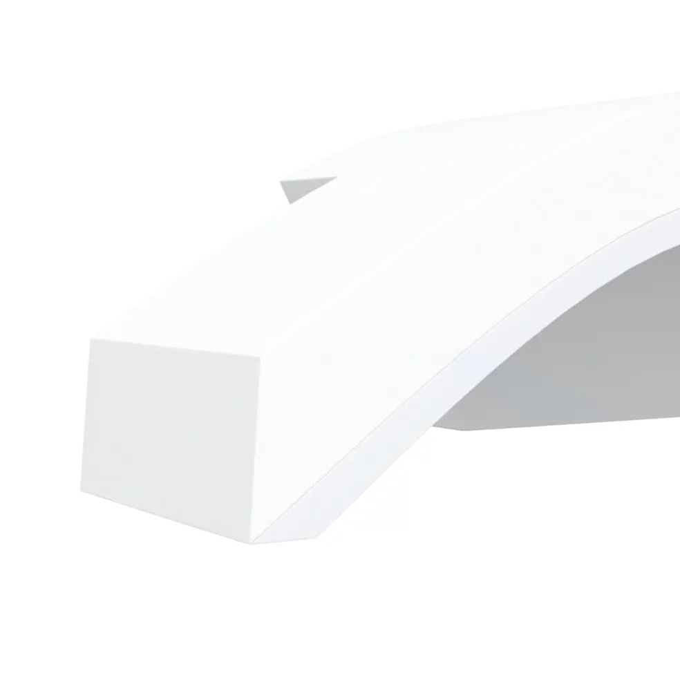 vidaXL Buitenwandlampen 2 st LED gegoten aluminium wit