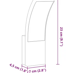 vidaXL Buitenwandlampen 2 st LED gegoten aluminium zwart