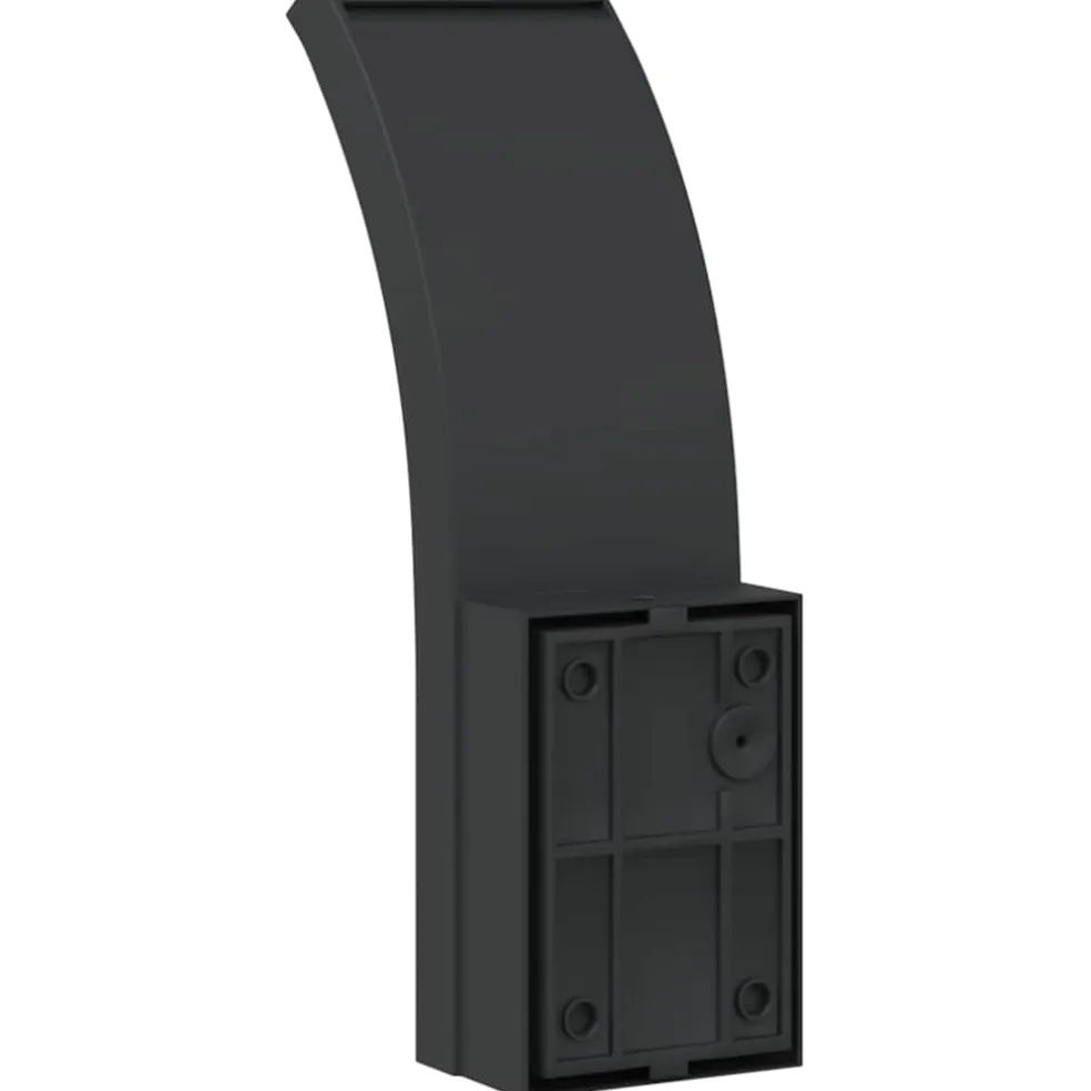 vidaXL Buitenwandlampen 2 st LED gegoten aluminium zwart