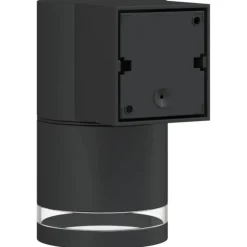 vidaXL Buitenwandlamp gegoten aluminium zwart