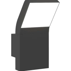 vidaXL Buitenwandlamp LED gegoten aluminium zwart