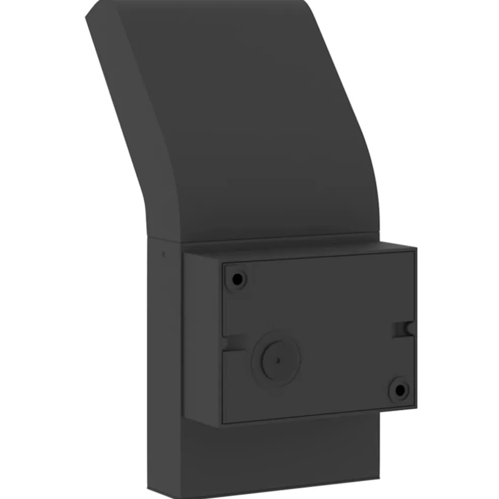 vidaXL Buitenwandlamp LED gegoten aluminium zwart