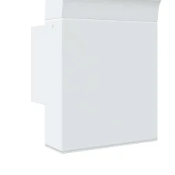 vidaXL Buitenwandlamp LED gegoten aluminium wit