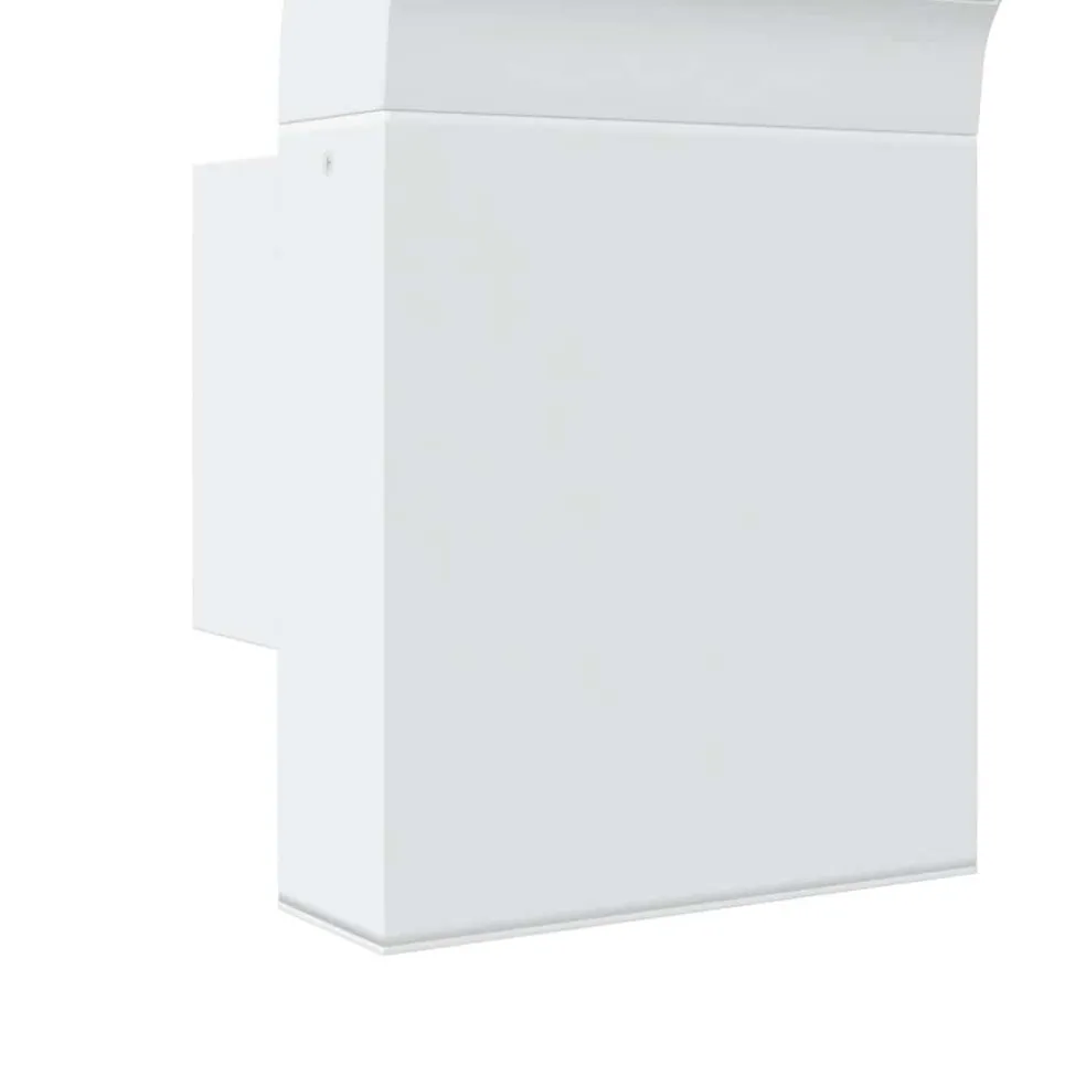 vidaXL Buitenwandlamp LED gegoten aluminium wit