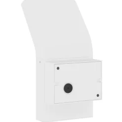 vidaXL Buitenwandlamp LED gegoten aluminium wit