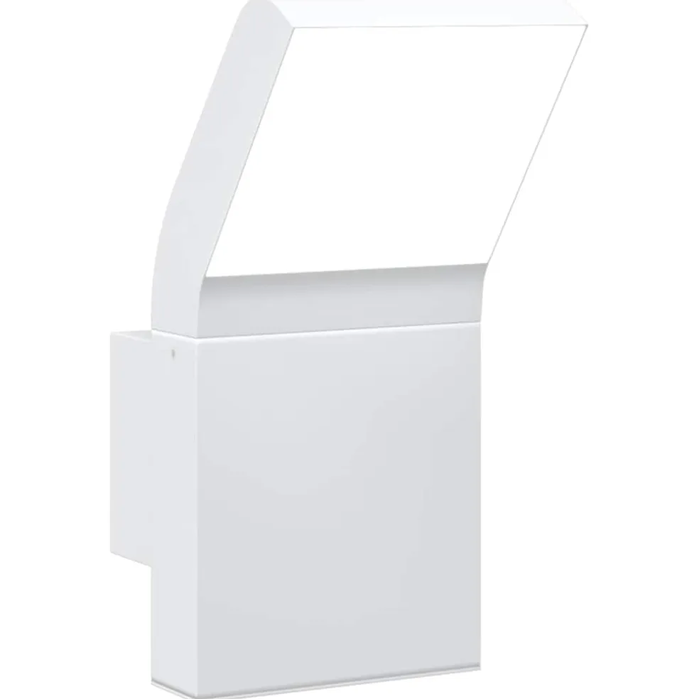 vidaXL Buitenwandlamp LED gegoten aluminium wit