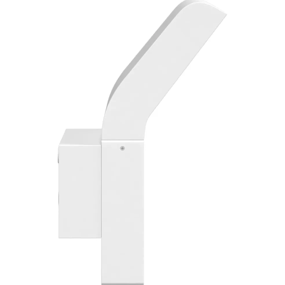 vidaXL Buitenwandlamp LED gegoten aluminium wit