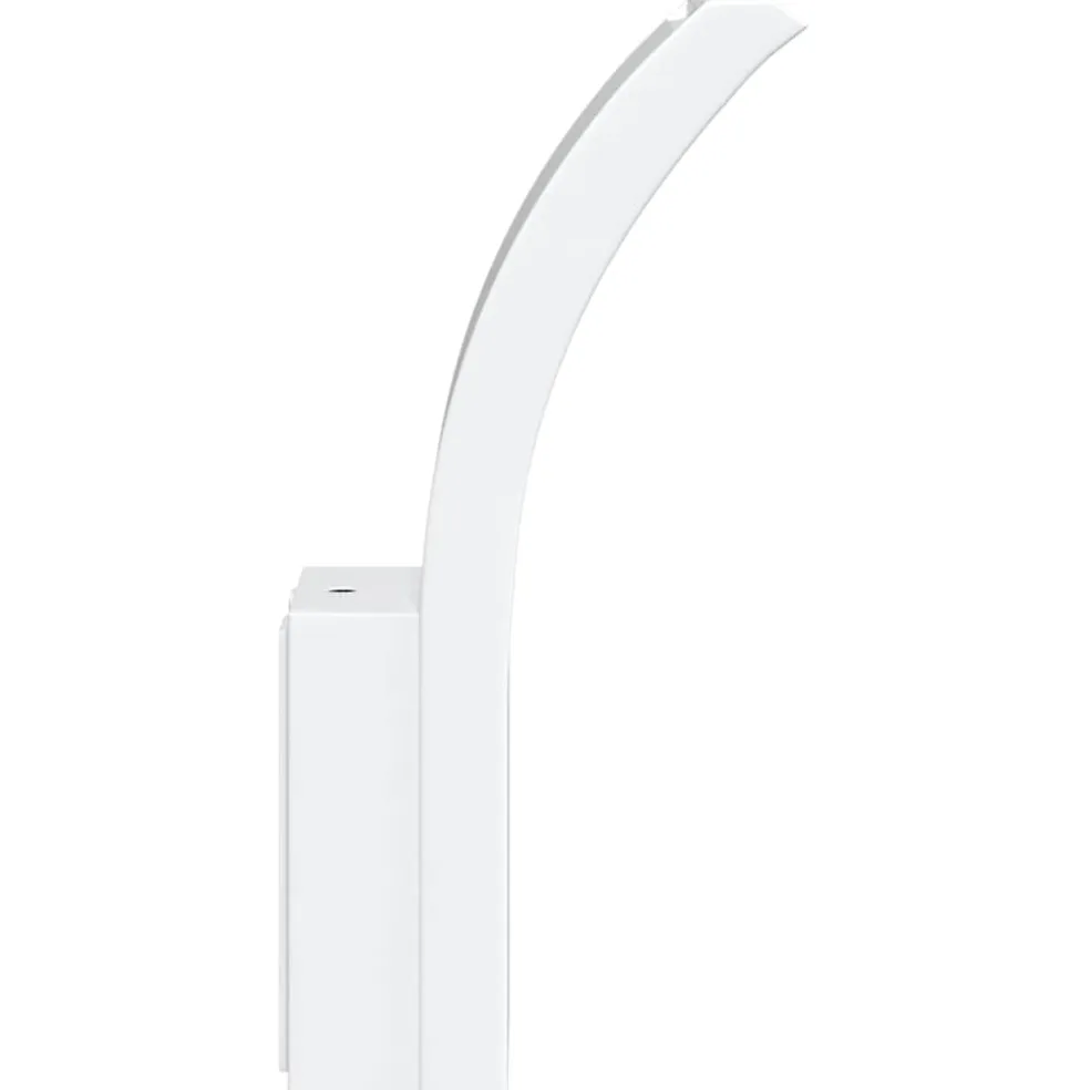 vidaXL Buitenwandlamp LED gegoten aluminium wit
