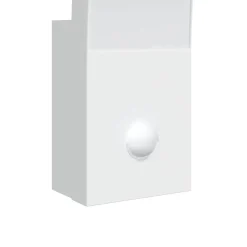 vidaXL Buitenwandlamp LED met sensors gegoten aluminium wit