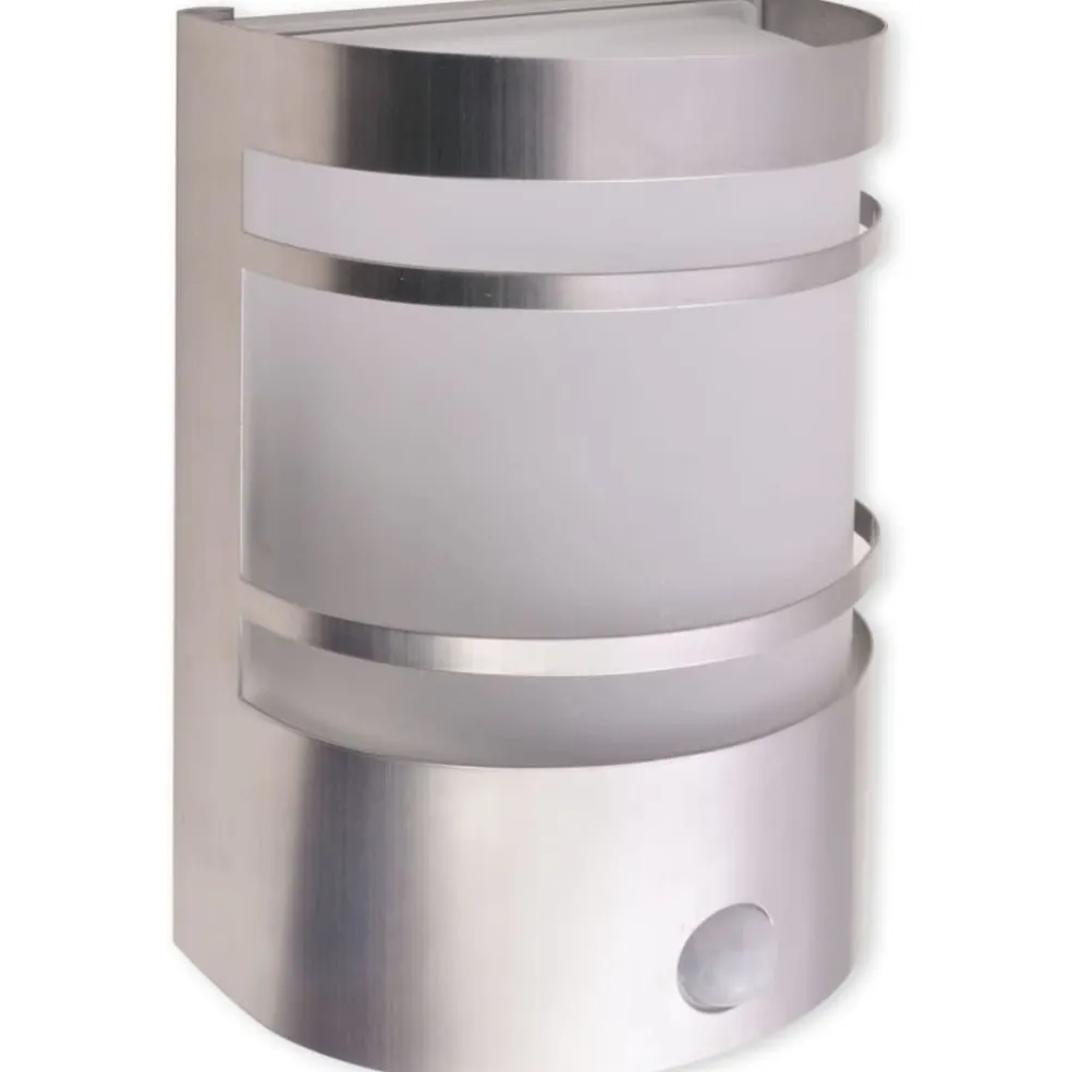 vidaXL Buitenwandlamp met sensor RVS