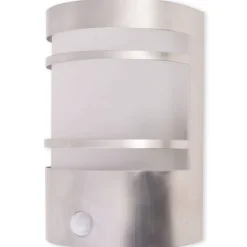 vidaXL Buitenwandlamp met sensor RVS