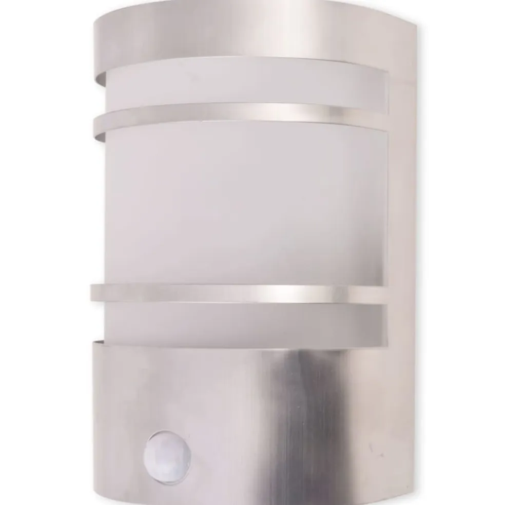 vidaXL Buitenwandlamp met sensor RVS