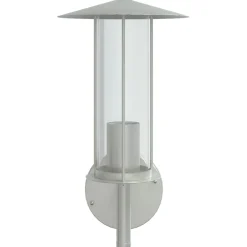 vidaXL Buitenwandlamp roestvrij staal zilverkleurig