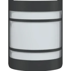 vidaXL Buitenwandlamp roestvrij staal zwart