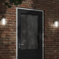 vidaXL Buitenwandlamp roestvrij staal zwart