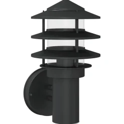 vidaXL Buitenwandlamp roestvrij staal zwart