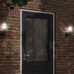 vidaXL Buitenwandlamp roestvrij staal zwart