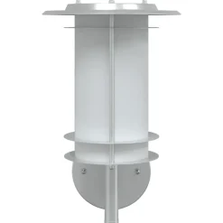 vidaXL Buitenwandlamp roestvrij staal zilverkleurig