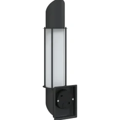 vidaXL Buitenwandlamp roestvrij staal zwart