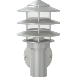 vidaXL Buitenwandlamp roestvrij staal zilverkleurig
