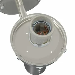 vidaXL Buiten Wandlamp Zilver 28 x 25 x 38 cm